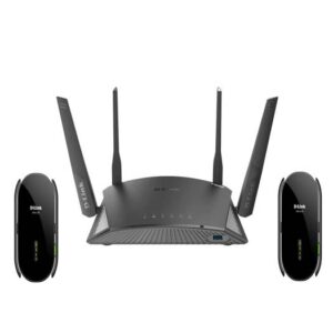 D-Link AC2600 Whole Home Wireless Kit, 1 Router DIR2660 + 2 Mesh Extenders DRA 2060, Wi-Fi / USB / Ethernet Connectivity, Dual Band, 5 GHz & 2.4 GHz Frequency, WPA / WPA2 Security, Black | DIR-2660/P3