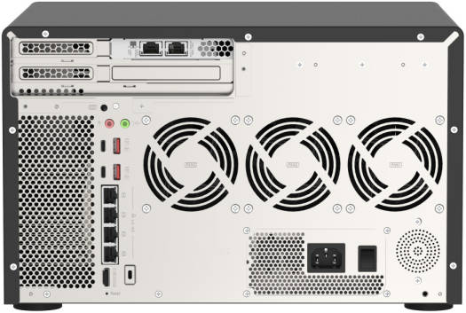 Qnap 12-Bay NAS Enclosure, Intel Xeon W-1250 Processor, 16GB (2x 8GB) ECC UDIMM DDR4 RAM, Intel UHD Graphics P630, 8x 3.5" SATA + 4x 2.5" SATA Drive Bays, Black | TVS-h1288X-W1250-16G - Image 5