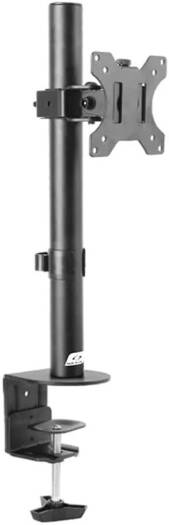 Skill Tech Single-Monitor Steel Articulating Monitor Mount, 13" - 34" Fit Screen Size, Max Capacity Per Screen 8kg, Max vesa 100x100, Alloy Steel Material, Matte Black | SH C01