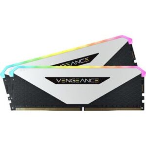 Corsair Vengeance RGB RT WHITE 16GB (2 x 8GB) 288-Pin DDR4 Desktop Memory, SDRAM, DDR4 3200, (PC4 25600), AMD Optimized | CMN16GX4M2Z3200C16W