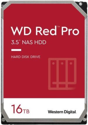 WD Red Pro 16TB SATA III 3.5" Internal NAS HDD, 7200 rpm Speed, 512MB Cache, Up to 259 MB/s Sustained Transfer Rate1 Million Hours MTBF, NASware 3.0 Technology | WD161KFGX