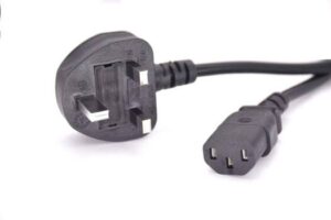 NEWSTAR 1.5M UK Computer Power cord 3Pin Mains lead -IEC320 C13 to BS-1363 UK plug Main Power cord 0.75mmx3 copper