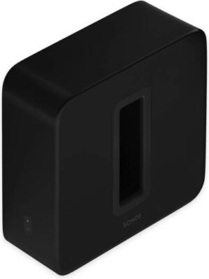 Sonos Sub Gen 3 The Wireless Subwoofer, Deep Bass, Class-D Digital Amplifiers, 25Hz Frequency Response, Quad Core, 1.5 GHz CPU, 256MB SDRAM, 256MB NAND Flash Memory, Black | SUBG3AU1BLK