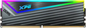 Adata XPG Caster 16GB (1x16GB) RGB DDR5 U-DIMM Desktop Memory, 6400 MHz Memory Speed, CL40 Latency, 1.4V Operation Voltage, Supports Intel XMP 3.0, Gray | AX5U6400C4016G-CCARGY