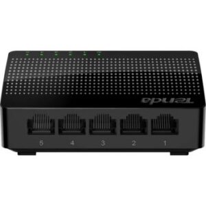 Tenda SG105 5-Port Gigabit Desktop Switch, 5*10/100/1000 Base-T Ethernet Ports, 10Gbps Switch Capacity, <1.7W Power Consumption | SG105
