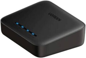 UGREEN CM428 External USB Network Print Server For Printer, Supports Raw Protocol, Adapter, RJ45, USB Type-A, Micro USB Type-B Ports, High-quality, Reliable And Convenient, Black | 10941