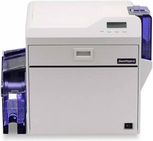 Swiftpro K30D Dual Sided Retransfer Printer, With Bend Remedy, 300 DPI Print Resolution, 65 Cards Per Hour, Output Hopper 100 Cards, Smart Card Encoding, White | 7710006149