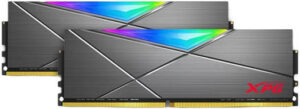ADATA XPG SPECTRIX D50 32GB (2x16GB) RGB DDR4 UDIMM Desktop Memory Kit, 3600 MHz Clock Speed, CL18 Latency, XMP 2.0, RoHS Compliant, 1.35 V, Metal Heatsink, Gray | AX4U360016G18I-DT50