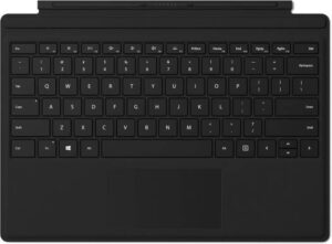 Microsoft Surface Go Type Cover Keyboard, RF, USB Connectivity Technology, English Qwerty Backlit Layout, Adjust to Virtually Any Angle, 104 Number of Keys, Large Trackpads, Black | KCN-0003