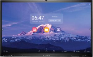 AZTECH Ideaflow Pro Interactive Display, 86" UltraTouch D-LED Display, 4K UHD Resolution, 60Hz Refresh Rate, 8ms Response Time, Built-In 48MP AI Camera, Black | AZ2586-U01