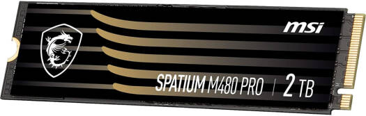 MSI Spatium M480 Pro PCIe Gen4x4 M.2 2280 Internal SSD, 2TB Capacity, Up To 7400 MB/s Sequential Read & 7000 MB/s Sequential Write Speed, 1400 TBW, 3D NAND | S78-440Q600-P83 - Image 3