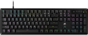 Corsair K70 CORE RGB Mechanical Gaming Keyboard, MLX Red Linear Switches, Multi-Functional Dial, Aluminum Top Plate, iCue Support, Sound Dampening Layers, Black | CH-910971E-NA