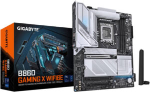 GIGABYTE B860 Gaming X WIFI6E LGA 1851 ATX Motherboard, 4x DIMM DDR5 Slots, Up to 256GB Max Memory, 1x PCIe 5.0 x16, 3x M.2 Slots, Wi-Fi 6E & BT 5.3 Connectivity | B860-GAMING-X-WIFI6E