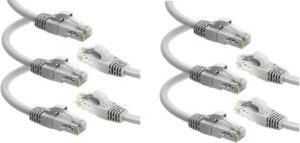 D-Link CAT6 Rj45 0.5 Feet(6 Inch) Cat6 Short Network Cable - Premium Grade RJ45 Ethernet Snagless Patch Cord (10-pack)