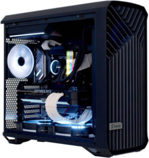 HPC Workstation - AMD Threadripper PRO 5995WX 64 Cores 128 Threads, NVIDIA RTX A6000 48GB, 128GB DDR4 ECC RAM 3200MHz, 2x 2TB SSD Gen 4, 1500W 80 PLUS Platinum PSU, 360mm Liquid Cooler, Wi-Fi + BT