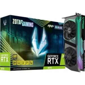 ZOTAC GAMING GeForce RTX 3070 AMP Holo LHR - 8GB GDDR6, 256Bit, PCI Express4.0, 3 x DisplayPort 1.4a, 1x HDMI 2.1, (up to 7680x4320@60Hz) Graphics Card | ZT-A30700F-10PLHR