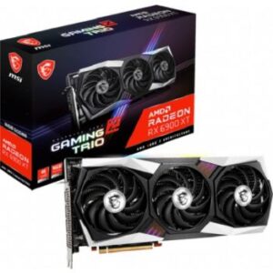 MSI Radeon RX 6900 XT Gaming Z Trio 16GB GDDR6 Graphics Card, 5120 Unit Cores, Boost Up to 2425 MHz, PCI Express Gen 4, 256 Bit Bus, 16 Gbps, 850W PSU, HDMI, Displayport | 912-V395-019