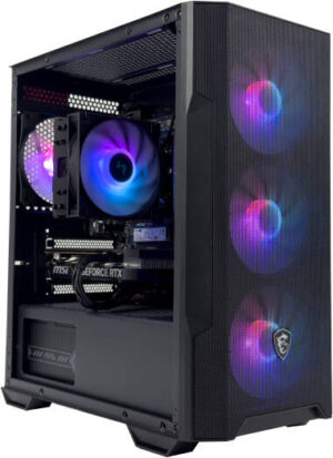 EntryEdge Gaming PC - Intel Core i5-14400F 10 Cores 16 Threads, NVIDIA RTX 5060 8GB, 16GB DDR5 RAM 5600MHz, 1TB SSD Gen 4, 650W Gold PSU, Tower CPU cooler