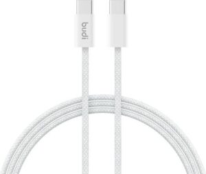 Budi Type-C to Type-C Fast Charging Braided Cable DC252TT10W