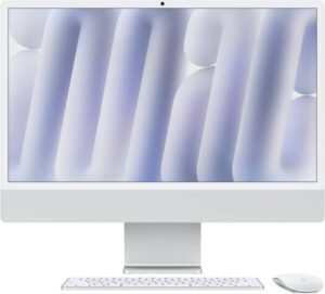Apple iMac (2024) AIO Desktop Computer, 24" 4.5K Retina Standard Display, Apple M4 Chip with 10-Core CPU, 10-Core GPU, 16-Core Neural Engine, 32GB RAM, 2TB SSD, English Keyboard, Silver | Z1K1000KS