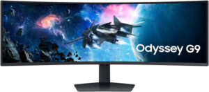 SAMSUNG Odyssey G9 G95C Gaming Monitor, 49" 5120 x 1440 VA Display, 240Hz Refresh Rate, 1ms (GtG) Response Time, FreeSync Premium Pro Technology, 1000R Curvature, Black | LS49CG954EMXUE