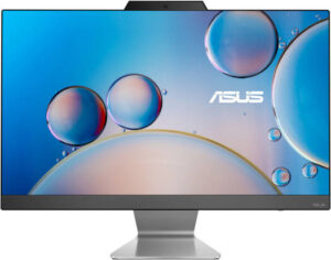 Asus A3402 All-In-One Desktop Computer, 23.8" FHD Anti-Glare Display, Intel Core i5-1235U, 8GB RAM, 512GB SSD, Intel Iris Xe Graphics, Wireless ENG-ARAB K/B & Mouse, FreeDOS, Black | 90PT03G3-M05420