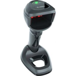 Zebra DS9908 Series Corded Barcode Scanner, 2D Hybrid Imager, Standard Range, USB, Handheld/Presentation, White Illumination with Green LED Aimer, IP52, Black | DS9908-SR4U2100AZW