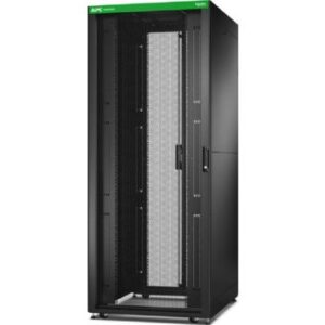 APC 42U Easy Rack Cabinet, Dimension 800mmx800mm, 19'' Bracket Width, With Roof / Side Panel / Castors, Feet and 4 Brackets, No Bottom, Black | ER8282
