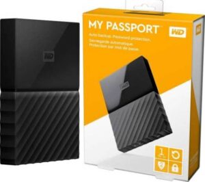 WD 1TB My Passport  Portable External Hard Drive - USB 3.0 (Black)  |  WDBYNN0010BBK-WESN / WDBYVG0010BBK