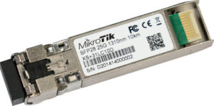 Mikrotik XS+31LC10D Transmitter Module, Dual LC UPC Connector, 1G / 10G / 25G Data Rate, 10km Distance, SFP / SFP+ / SFP28 Format, 1310nm Wavelength, Silver | XS+31LC10D