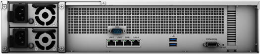 Synology RackStation 12-Bay NAS Enclosure, With Redundant Power Supply, 12 x 2.5" / 3.5" SATA Drive Bays, 4GB DDR4 RAM, 2200 MB/s Read Speed, PCIe 3.0, 4x Gigabit Ethernet Ports | RS2421RP+ - Image 5