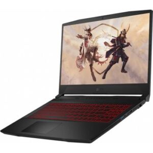 MSI Katana GF66 12UD 15.6" FHD IPS 144Hz Laptop, 12th Gen Intel Core i7-12700H 2.30Ghz, 16GB RAM, 512GB SSD, Nvidia GeForce RTX 3050Ti 4GB GDDR6, Windows 11 Home, Eng-Arabic KB, Black | 9S7-158422-001