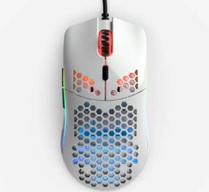 Glorious Model O Minus Mouse, DPI Indicator, Pixart 3360 Sensor, Glossy White | GOM-GWHITE