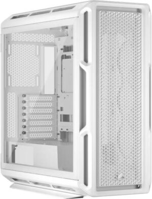 Corsair 5000T Mid-Tower High-Performance PC Case, Up to 360mm Radiators & 10x 120mm Fan Support, Removable Mesh Front & Roof High Airflow Panels, RapidRoute Cable Management, White | CC-9011301-WW