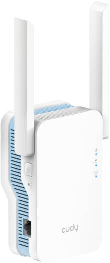 Cudy AC1200 Mesh Wi-Fi Range Extender, MT7628A+MT7613B Chipset, 64MB DDR2 RAM, 8MB NOR ROM, Up to 150m (492 ft) Range, 867Mbps 5GHz Wi-Fi Speed, 2x Fixed Wi-Fi Antennas, AC Plug, White | RE1200
