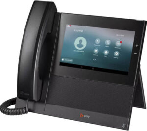 Poly CCX 600 Business Media Desk Phone, 7" Color Touchscreen, Wi-Fi & Bluetooth, HD Voice, Acoustic Clarity, SIP Protocol Support, 802.1X Authentication & EAPOL, MS Teams Certified, Black | CCX 600