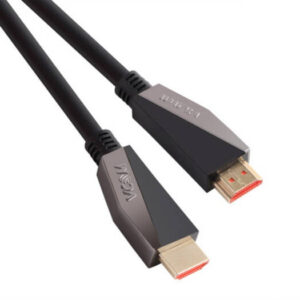 VCOM CG577 2.0V Male to Male HDMI Cable, Up to 18 Gbps, 3840x2160 @60Hz, 32 Audio Channels, Gold Plated Connectors, Oxygen-Free Copper, PVC Molding + Zinc Alloy Casing, 5 Meters, Black | CG577-5.0