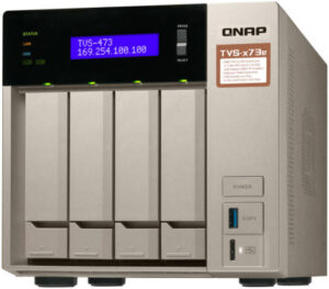 QNAP TVS-473E, 4bay, 4GB RAM, Quad-core APU business NAS, PCIe Slots x2 and HDMI 4K output | TVS-473E-4G