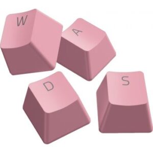 Razer PBT Keycap + Coiled Cable Upgrade Set for Mechanical & Optical Gaming Keyboards, Quartz Pink | RC21-01491000-R3M1