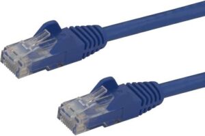 PCOM UTP CAT6 Ethernet Cable, Up to 1 Gbps Speed Data Transfer, Durable & Flexible Design, Unshielded Foiled Twisted Pair Shielding, 10 Meters, Blue | C-PUTPCAT610M