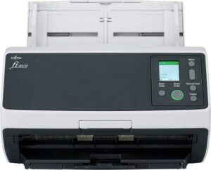 RICOH FI-8170 Color Duplex Document Scanner, 70 ppm Simplex Scanning Speed, 600 DPI Resolution, 100 Sheets ADF Capacity, Network Enabled, Clear Image Capture, Black / White | PA03810-B051