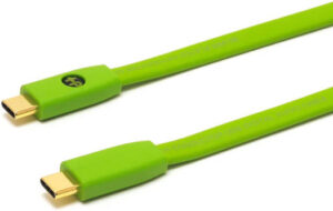 NEO d+ USB 2.0 Type-C to Type-C Premium USB Cable, Up to 480Mbps High Speed Data Transfer, Inverted Concentric Structure, Gold Plated Bronze Alloy, 1 Meter, Green | USB 2.0 Type-C to Type-C / 1.0m