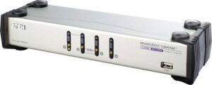 Aten 4-Port USB VGA Dual-Display KVMP Switch - Silver | CS1744C