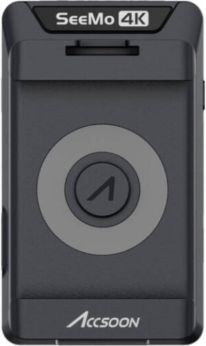 Accsoon SeeMo 4K HDMI Smartphone Adapter, SEE App Provides Monitoring Tools, 90° Tilt with Cold Shoe Adapter, USB-C Video Output, Livestream in 4K, Black | UIT03