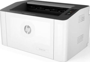 HP Laser 107A Business Printer, Up to 21 ppm Print Speed, Up to 1,200 x 1,200 DPI Resolution, Up to 150 Sheets Input Capacity, Monochrome / Black & White Printer Output, White | 4ZB77A