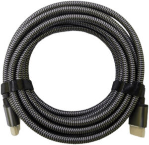 PCOM HDMI Cable, Supports 4K UHD Resolution, PVC Construction, Gold-Plated Connector, 3 Meters Cable Length, Black | C-PCHMI4K3M