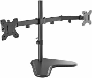 Beetec TF-D200, Dual Desktop Monitor Stand/Mount, Supports 13" To 32" Inch Monitors, Up To 8kg/17lbs Each Mount, VESA Compatibility 100x100mm | TF-D200