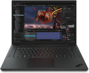 Lenovo ThinkPad P1 Gen 6 Laptop, 16" WQXGA IPS 165Hz Display, Intel Core i9-13900H, 32GB RAM, 1TB SSD, GeForce RTX 4090 16GB GPU, ENG Backlit K/B, Windows 11 Pro, Black | 21FV001UUS