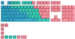 Glorious GPBT Dye Sublimated Keycaps, Thick PBT Plastic 114 Keycap Set for 100% Full Size, 85% 80% TKL, 60% Compact, 75% Mechanical Keyboards, US (ANSI) Layout, Pastel | GLO-KC-GPBT-P