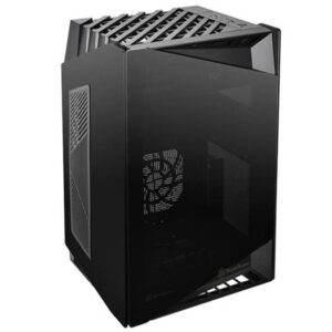 SilverStone LD03-AF Lucid Mini DTX / ITX Computer Case, Airflow Version, Tempered Glass Panel, 120mm Fan Size, 2 Expansion Slot, 120mm Radiator Support, 2.5" & 3.5" Drives, Black | SST-LD03B-AF